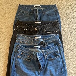 Lot of 4 Pairs Lauren Conrad 12L Jeans Long